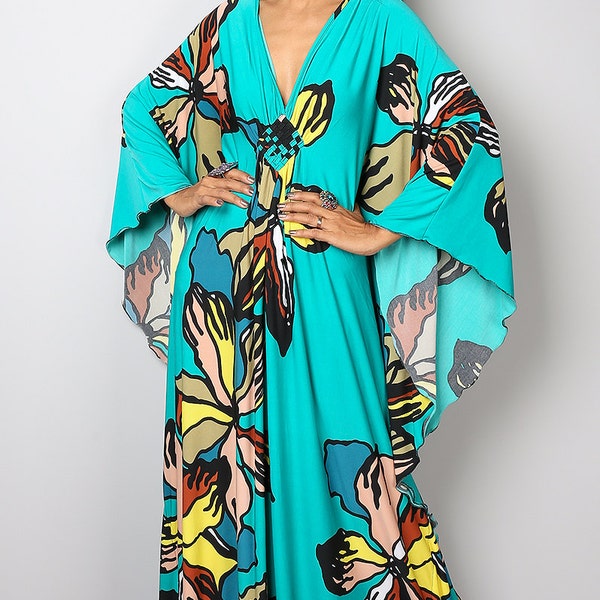 Floral Dress - Kimono Butterfly Maxi Dress : Funky Elegant Collection No.1