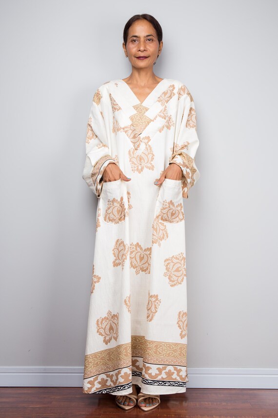 cream kaftan dress Resort Wear Bohemian Caftan Nuichan For Love and Lemons full-grain leather ankle boots Regular fit Length:Custom