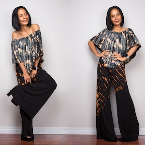 Tie Dye Jumpsuit, Boho Jumpsuit, Off shoulder Jumpsuit, Jumper, Hippie Jumpsuit, Summer jumpsuit, Resort wear, loungewear