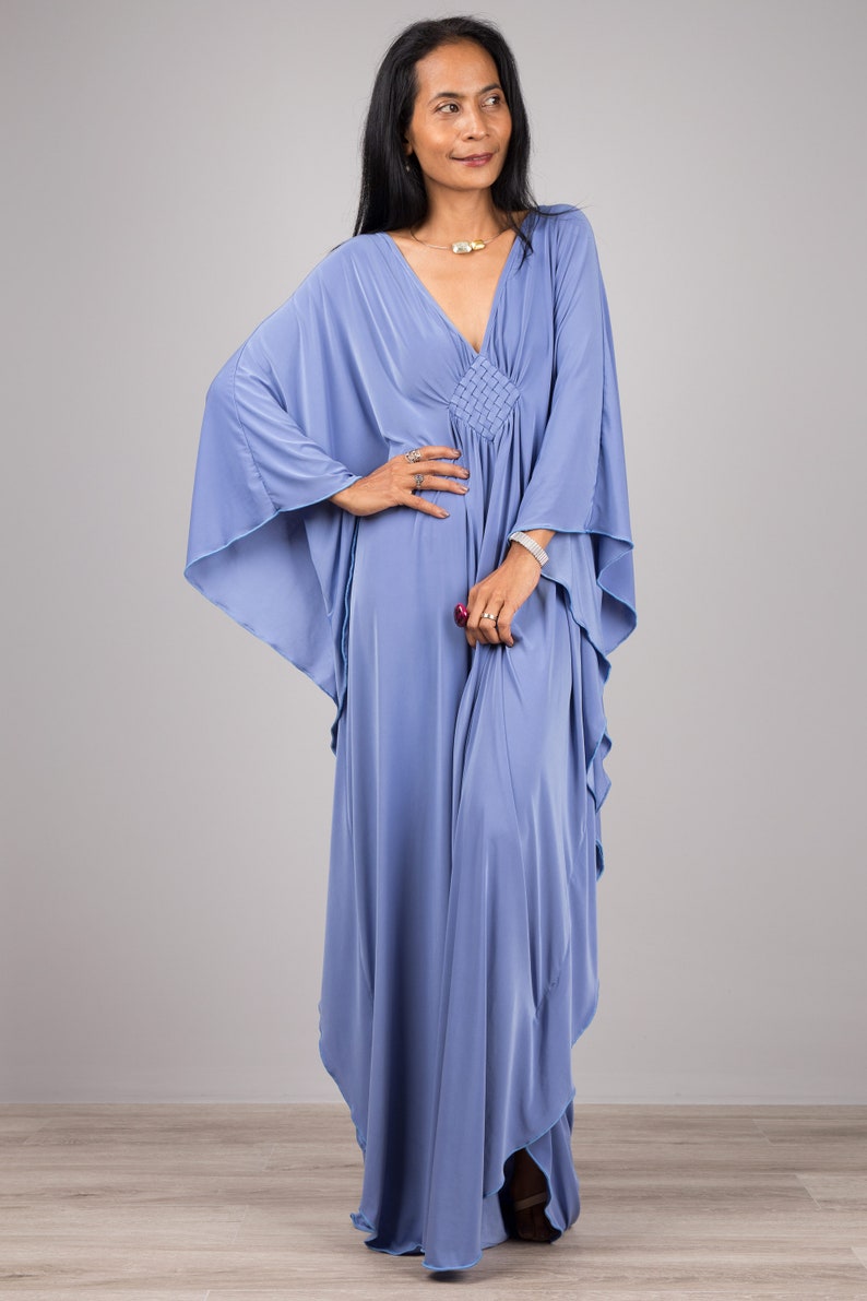 Blue Kaftan Dress Caftan Long Maxi Dress Oversized Light | Etsy