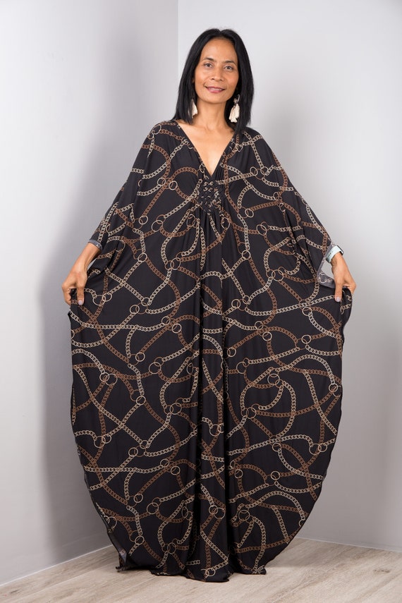 Plus chain print shop maxi dress