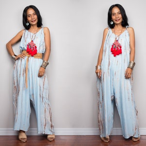 Tie Dye Jumpsuit, Boho Jumpsuit, Loose fit Jumpsuit, Jumper, Salopette Jumpsuit, Summer jumpsuit, Beachwear, loungewear