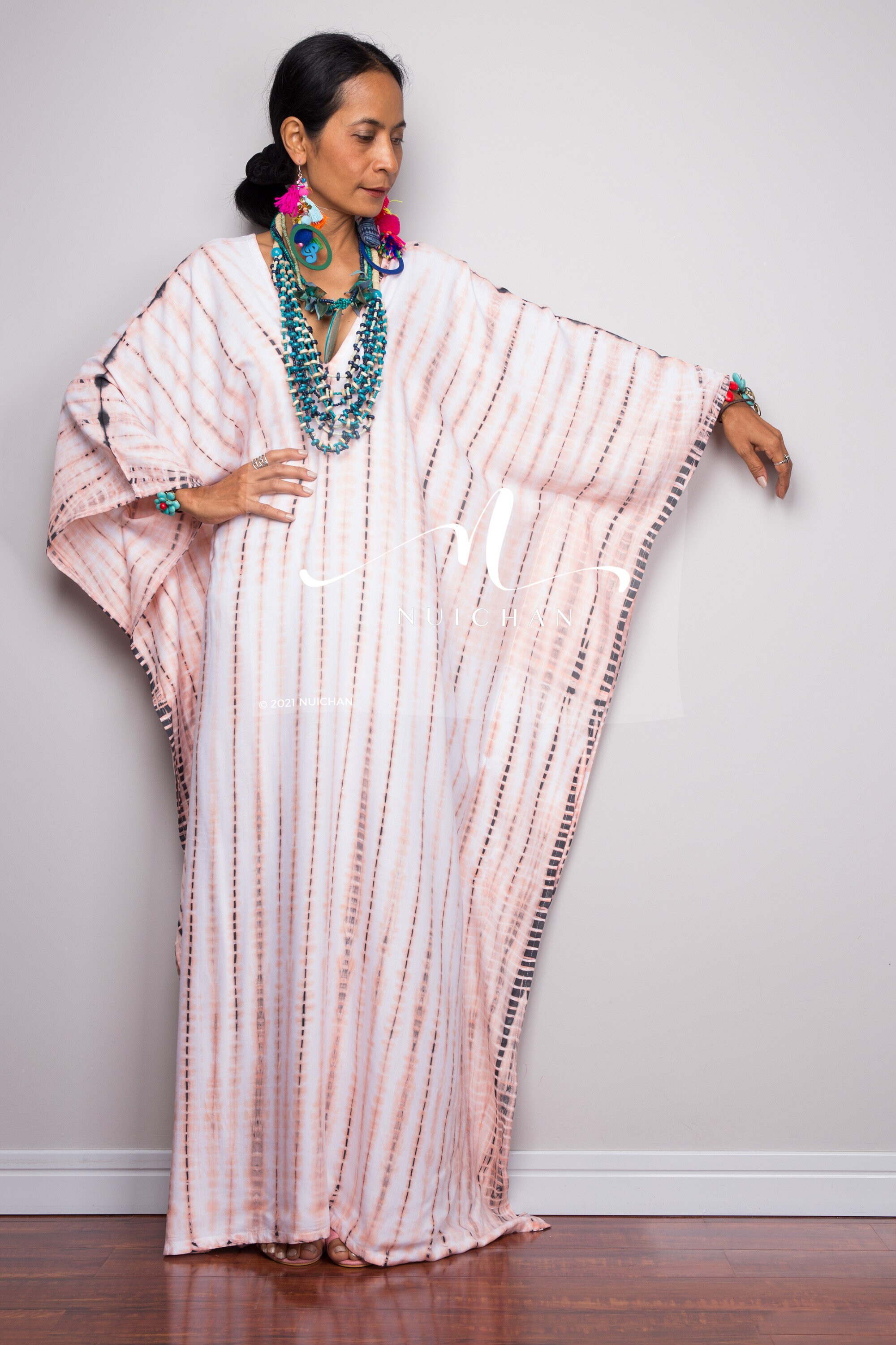 Tie Dye Kaftan caftan Tie dye dress Resort wear Beach Etsy