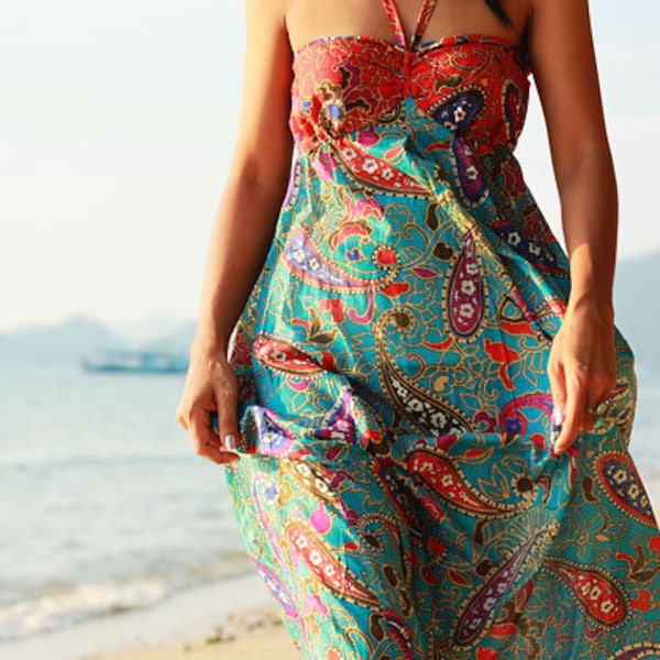 Sexy Strapless lovely paisley Sunny Long Maxi Dress : Cutie & Sexy Collection