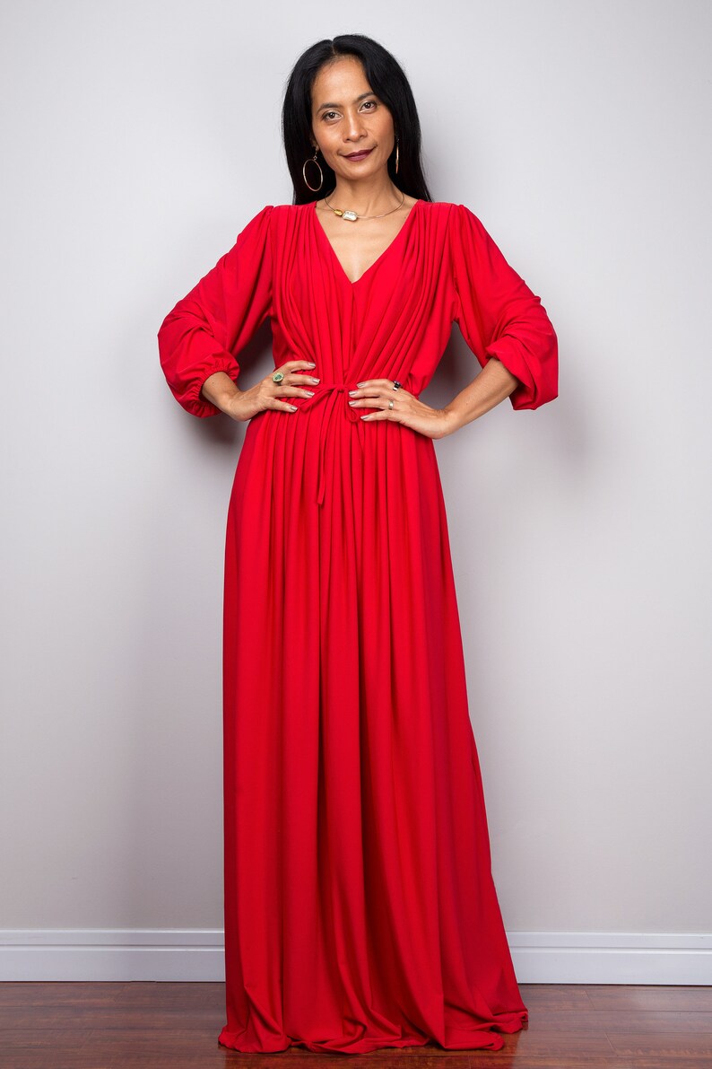 Scarlet Red Evening Dress