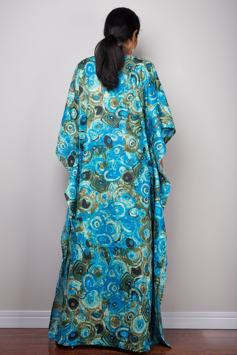 Beach Kaftan Maxi Dress Loose fit holiday resort dress | Etsy