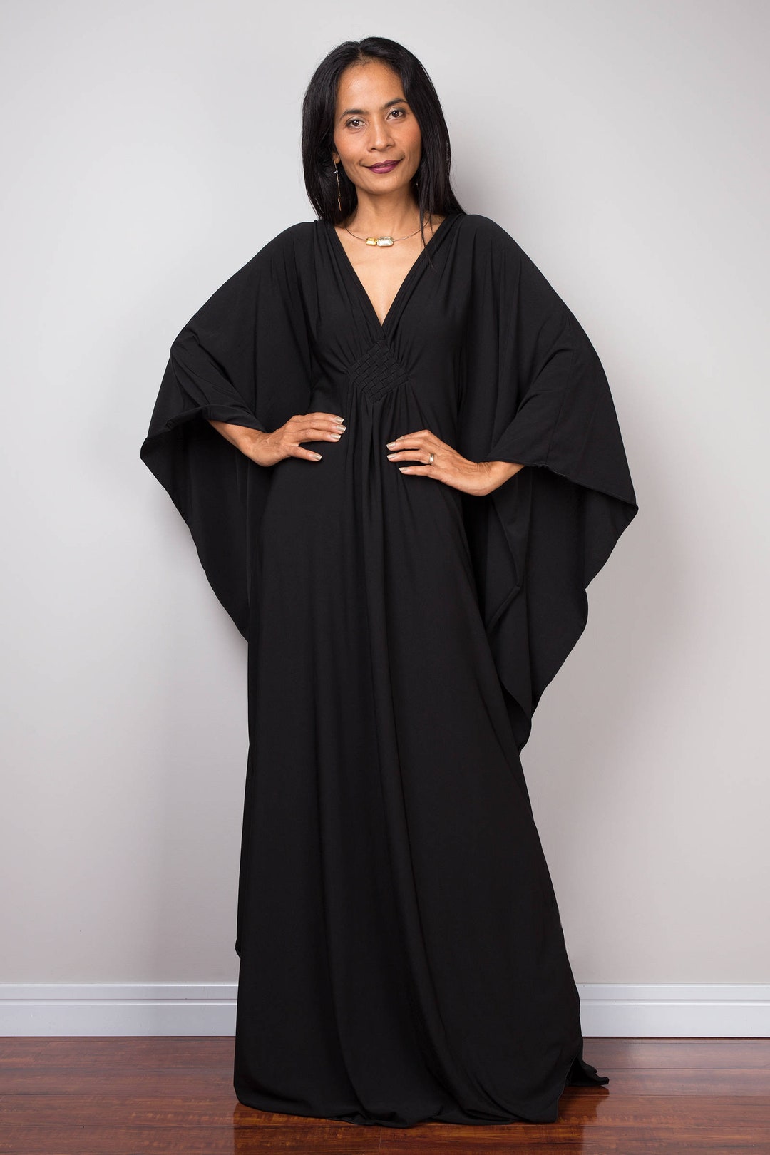 Black Kaftan Dress Black Dress Formal Maxi Dress Loose - Etsy UK