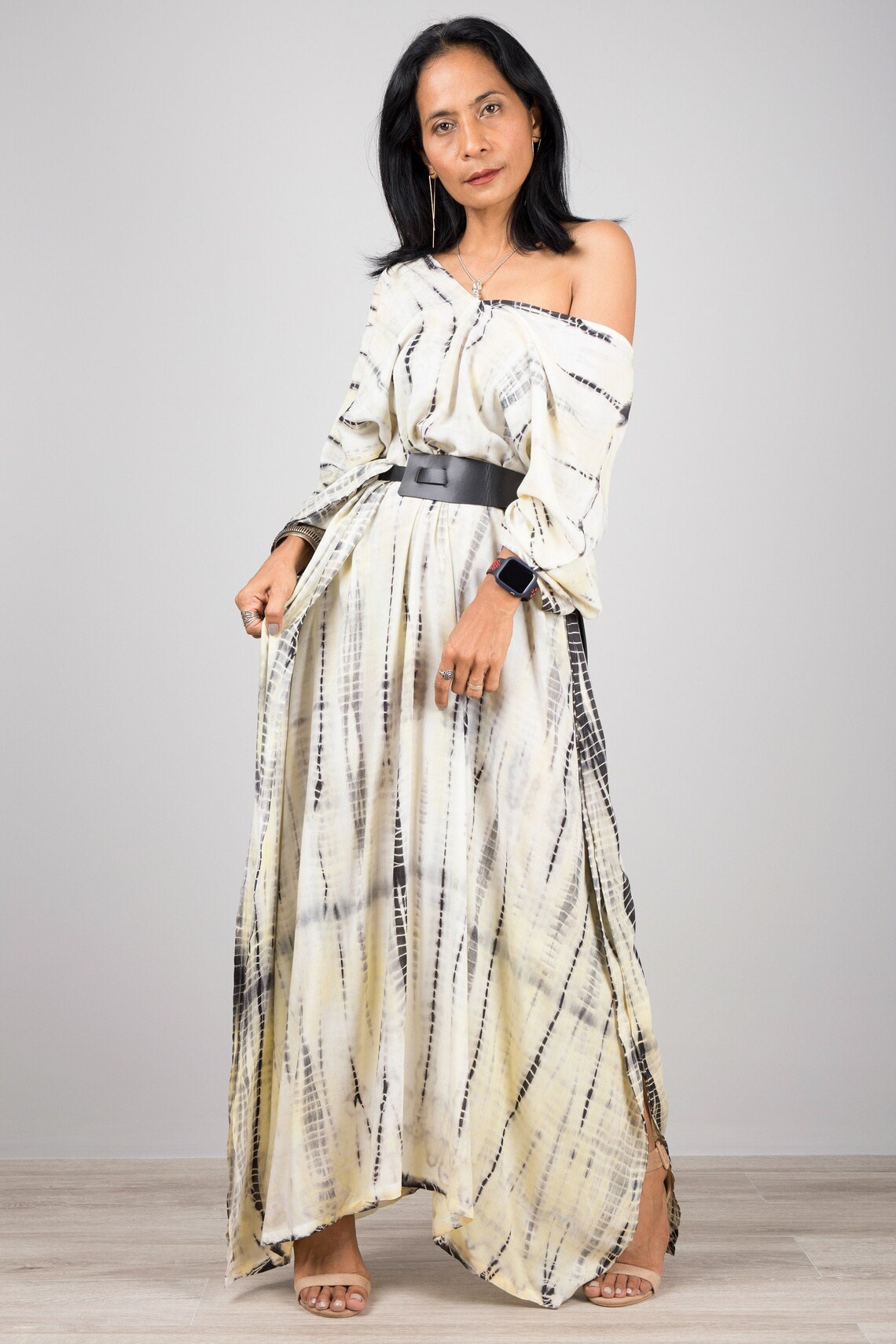 Tie dye kaftan Beach Kaftan dress Long maxi dress resort Etsy