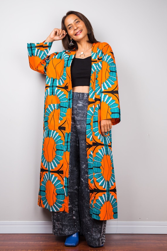 African print cardigan hot sale