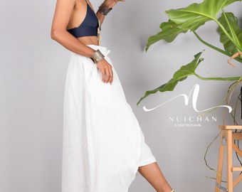 スカート Ferragamo White Wrap Skirt In Cotton Blend Ferragamo White wrap skirt in cotton blend – Lux Afrique
