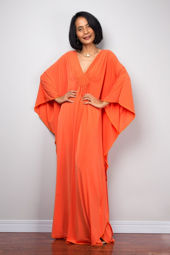 orange gala dress