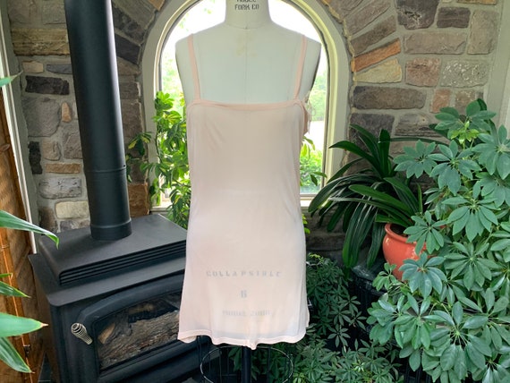 Antique 1920s Peach Rayon Camisole Kayser Marvelr… - image 2