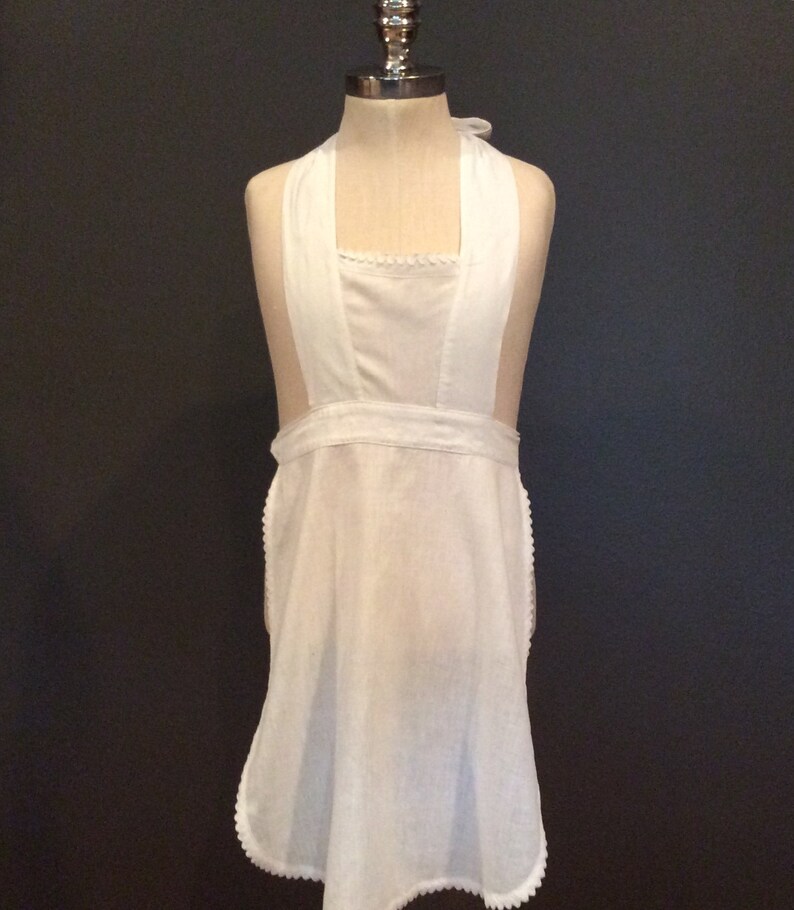 white pinafore
