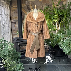 EMBA Mink Coat 産地アメリカ　シェアードミンク　クロップド丈 Emba Mink Coat - Etsy