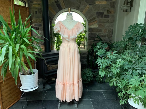 peach vintage bridesmaid dresses Vintage 1950s/1960s NEW OLD STOCK! Peach Dress main image 1