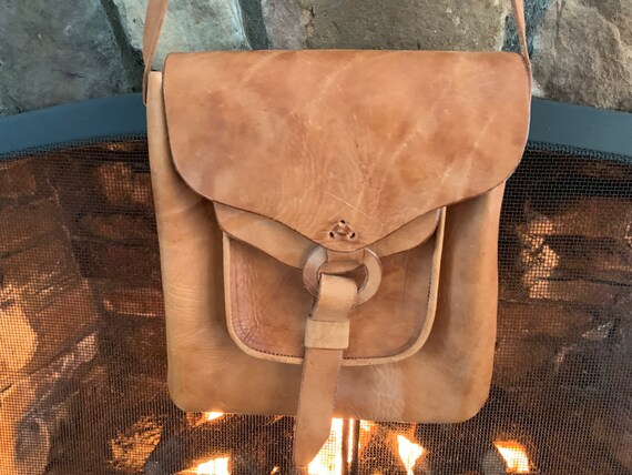 Vintage natural leather bag - Gem