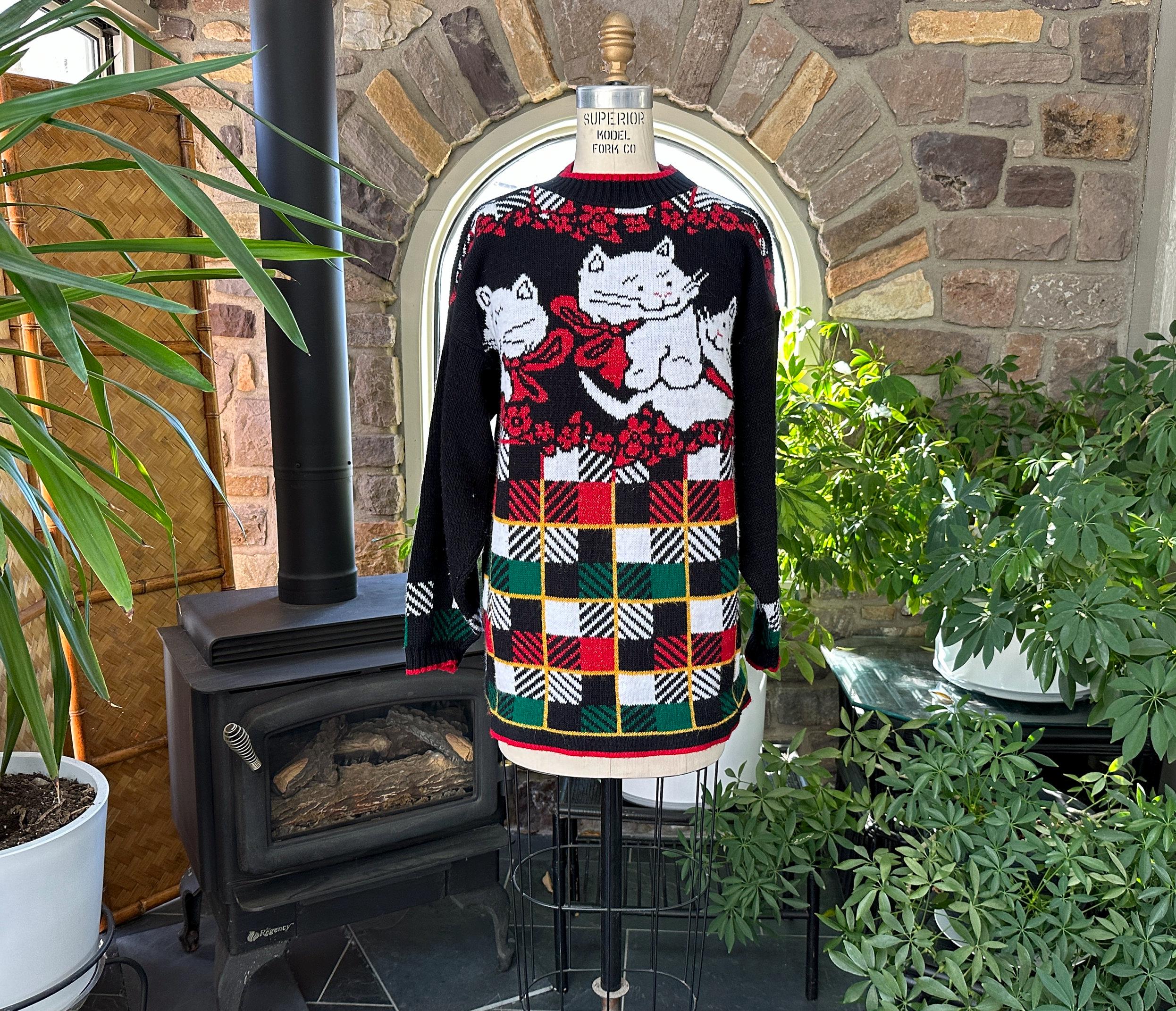 Buy 80s Kitten Sweater Online In India - Etsy India Buy 80s Kitten Sweater Online In India - Etsy India