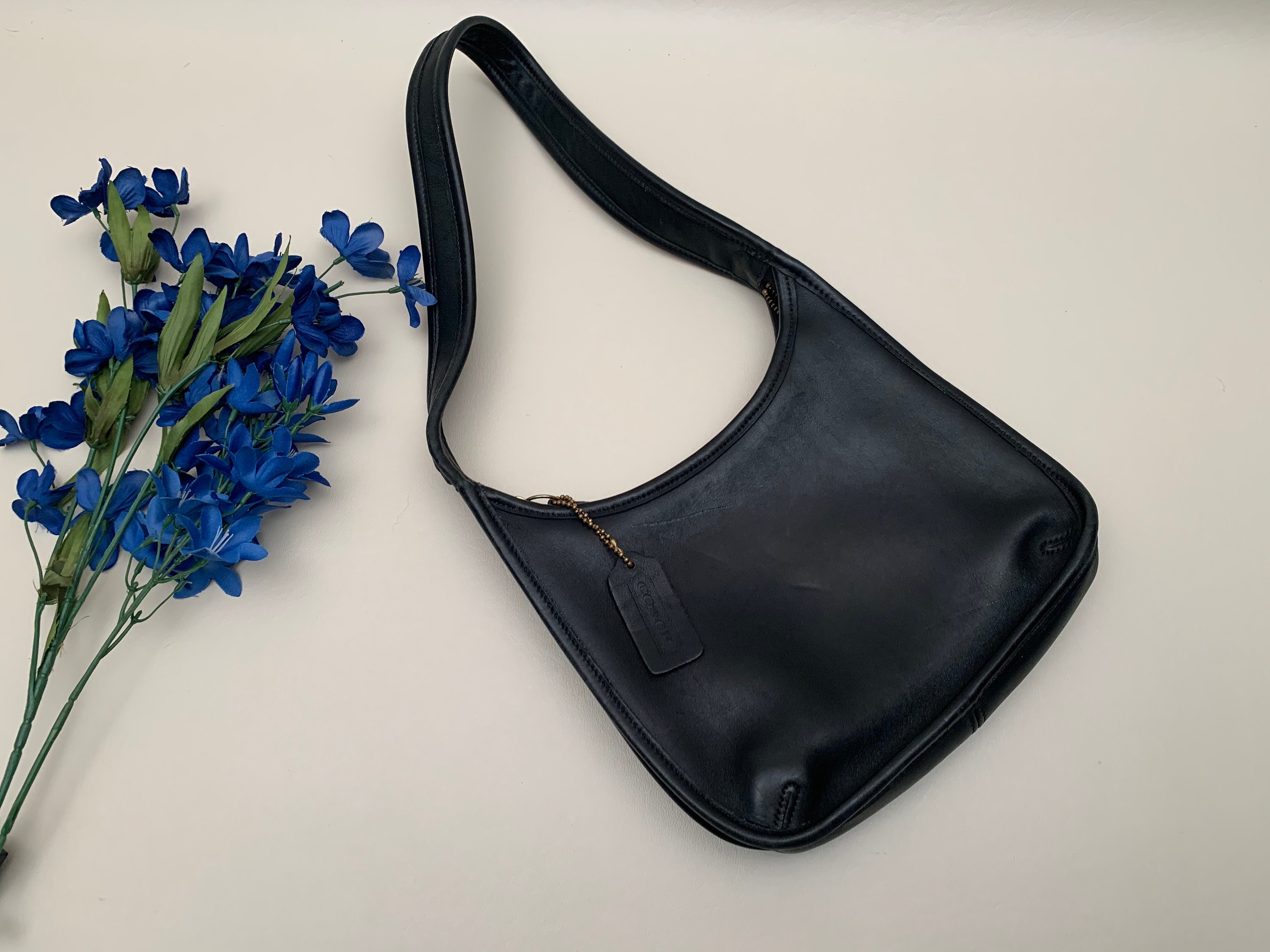 Vintage COACH Leather Handbag No A8P-9020 Black Ergo, Vintage
