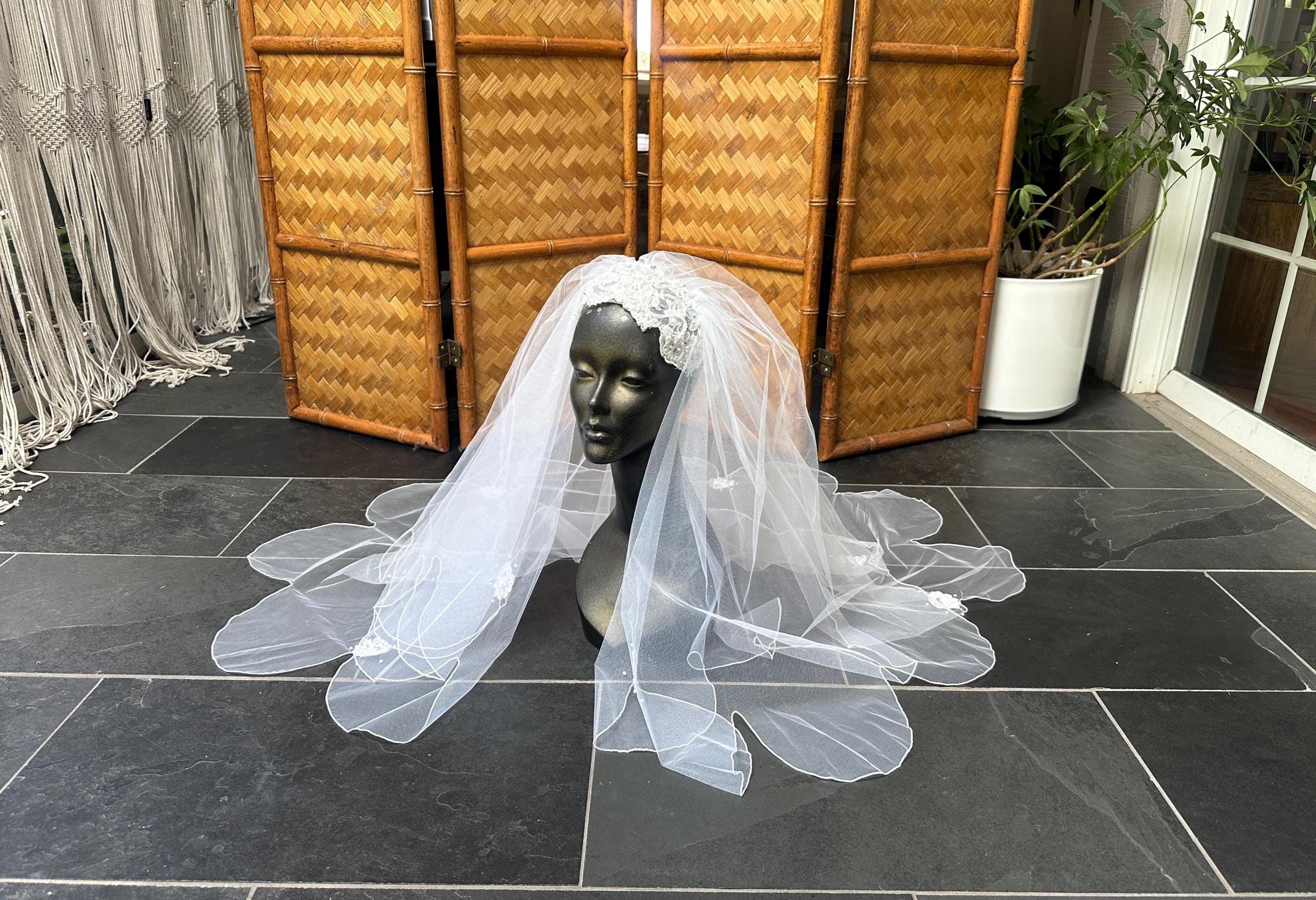 Vintage 1970s Wedding Veil - Etsy