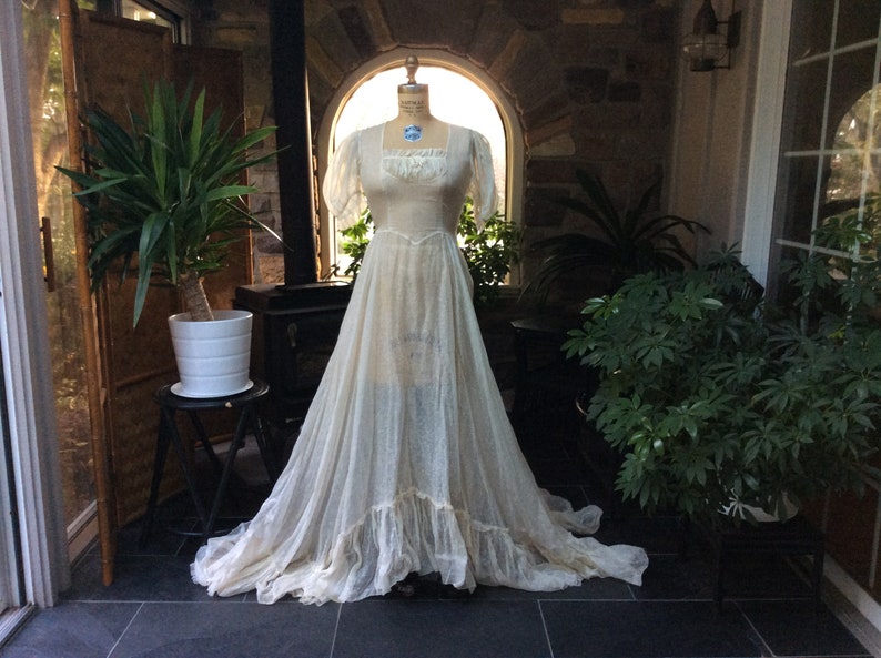 peasant wedding dress