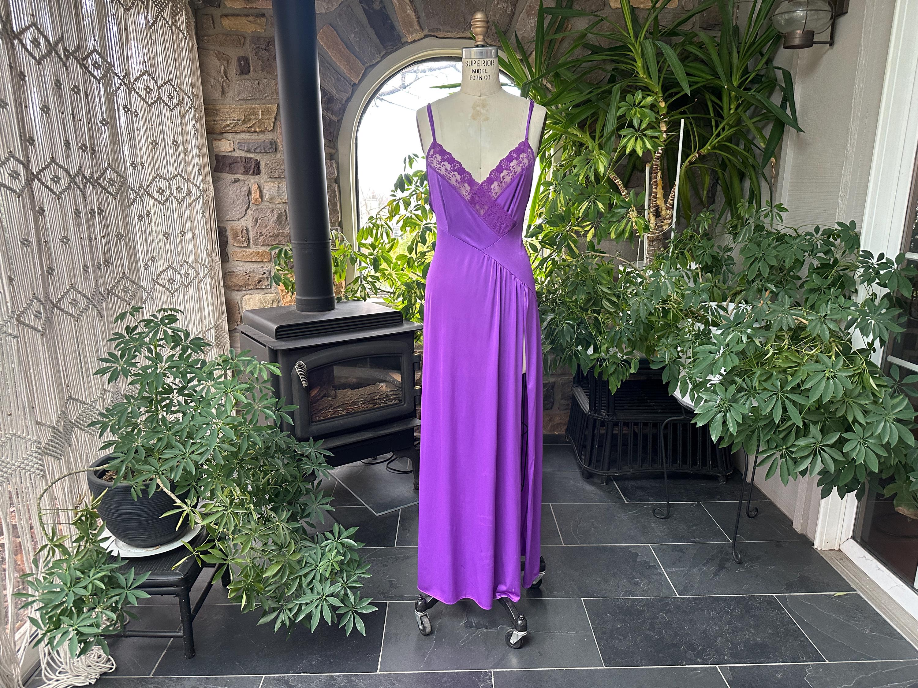 High Slit Nightgown - Etsy