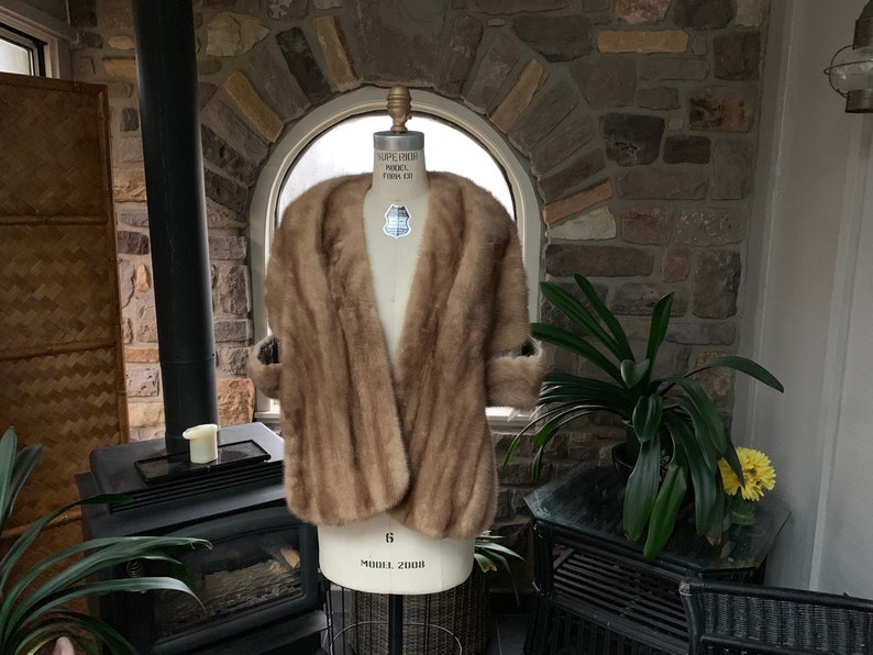 Vintage 1950s Blonde Mink Stole Vintage Mink Capelet Fifties - Etsy