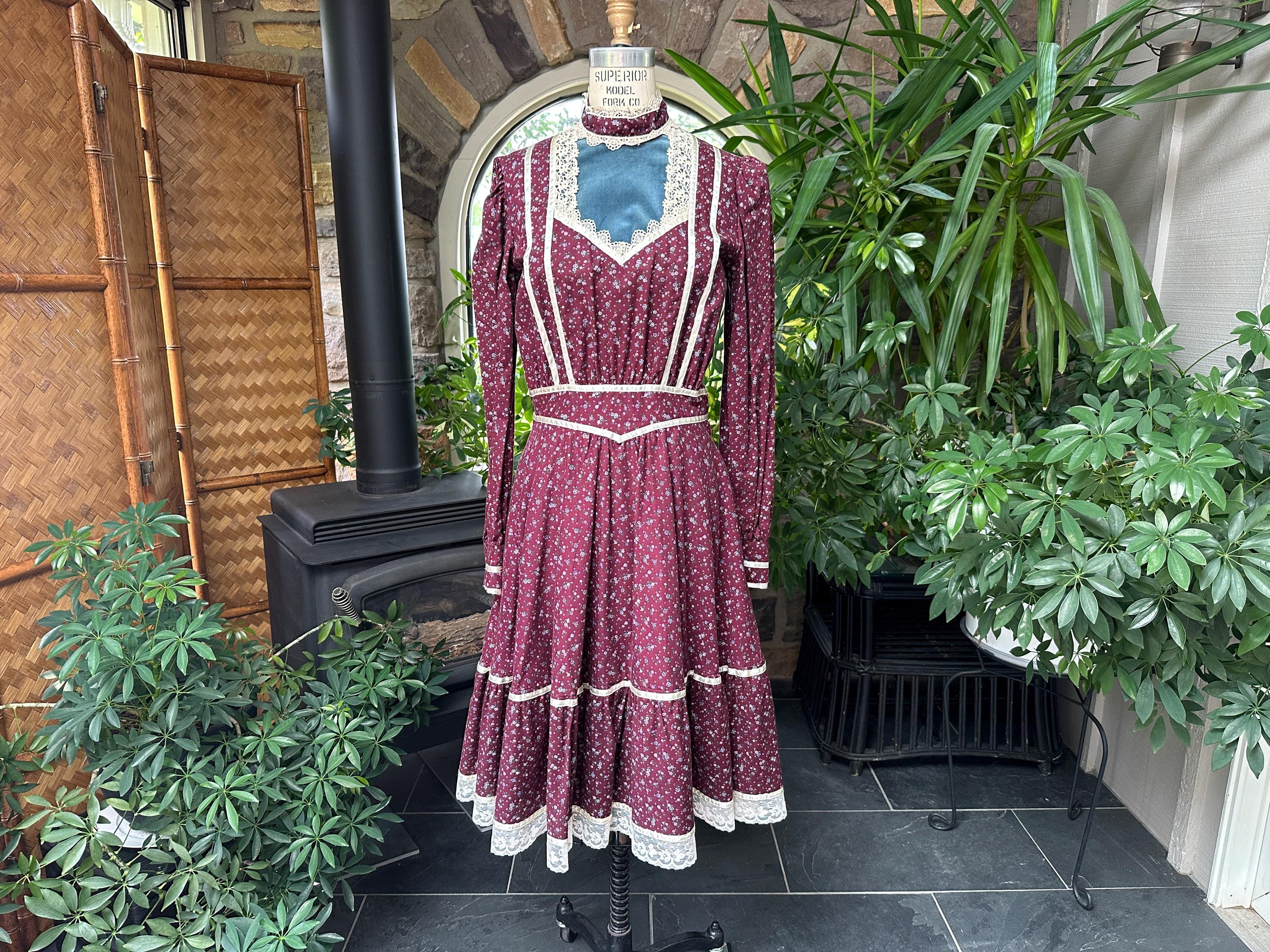 Gunne Sax Red Dress - Etsy