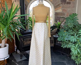 gold sequin sweater dress Dolman Sleeve Long Sleeve Sweater Off Shoulder, Sophia Mini Dress in Gold, Size L,