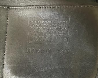 ヴィンテージ COACH ブラックレザーハンドバッグ 9966 レガシー