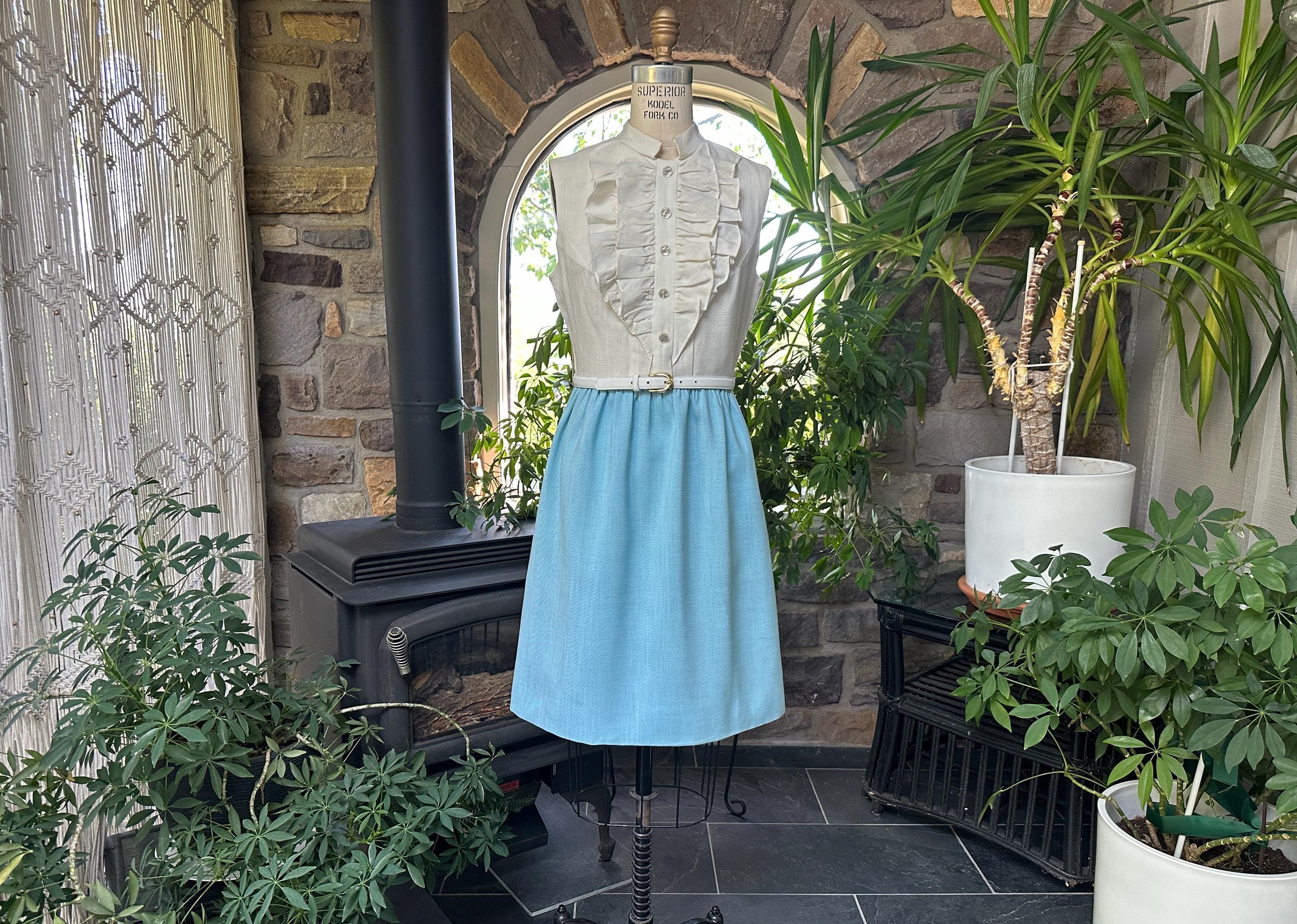 Bow Front Blue Dress - Etsy