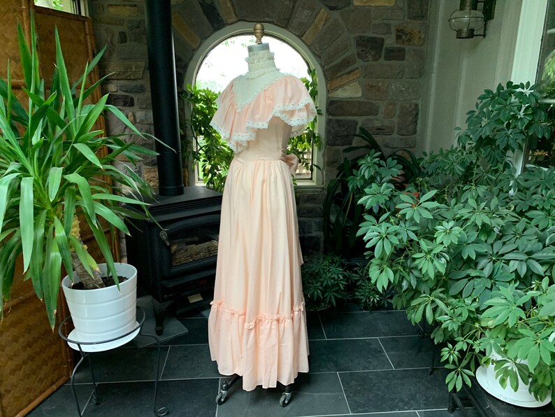 ivory peasant dress