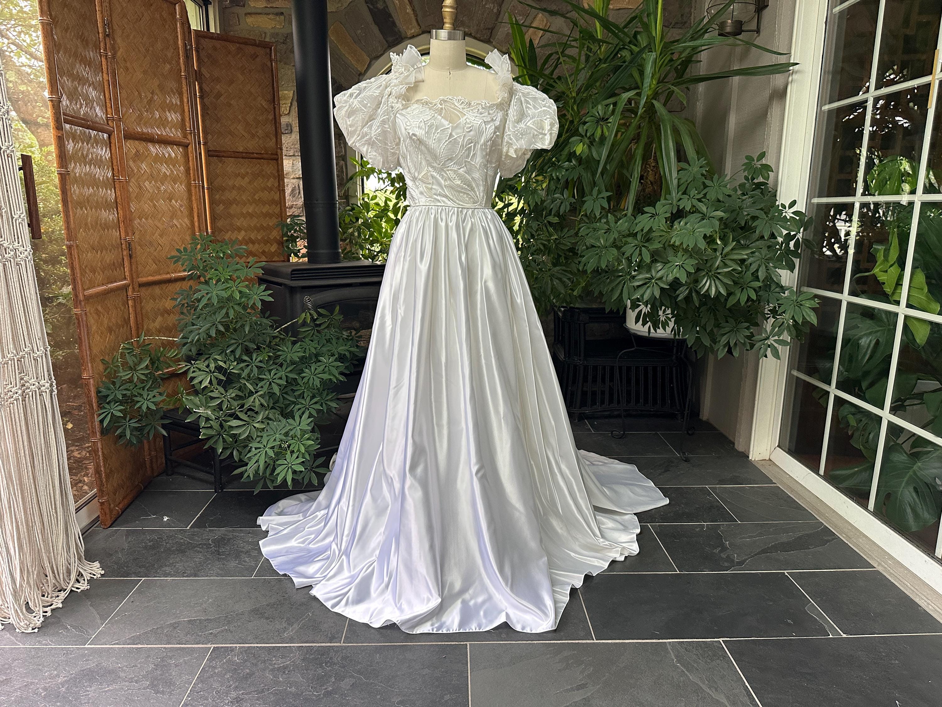 Novia Vintage Vestidos De Novia Ochenteros Vestido De Novia De Los