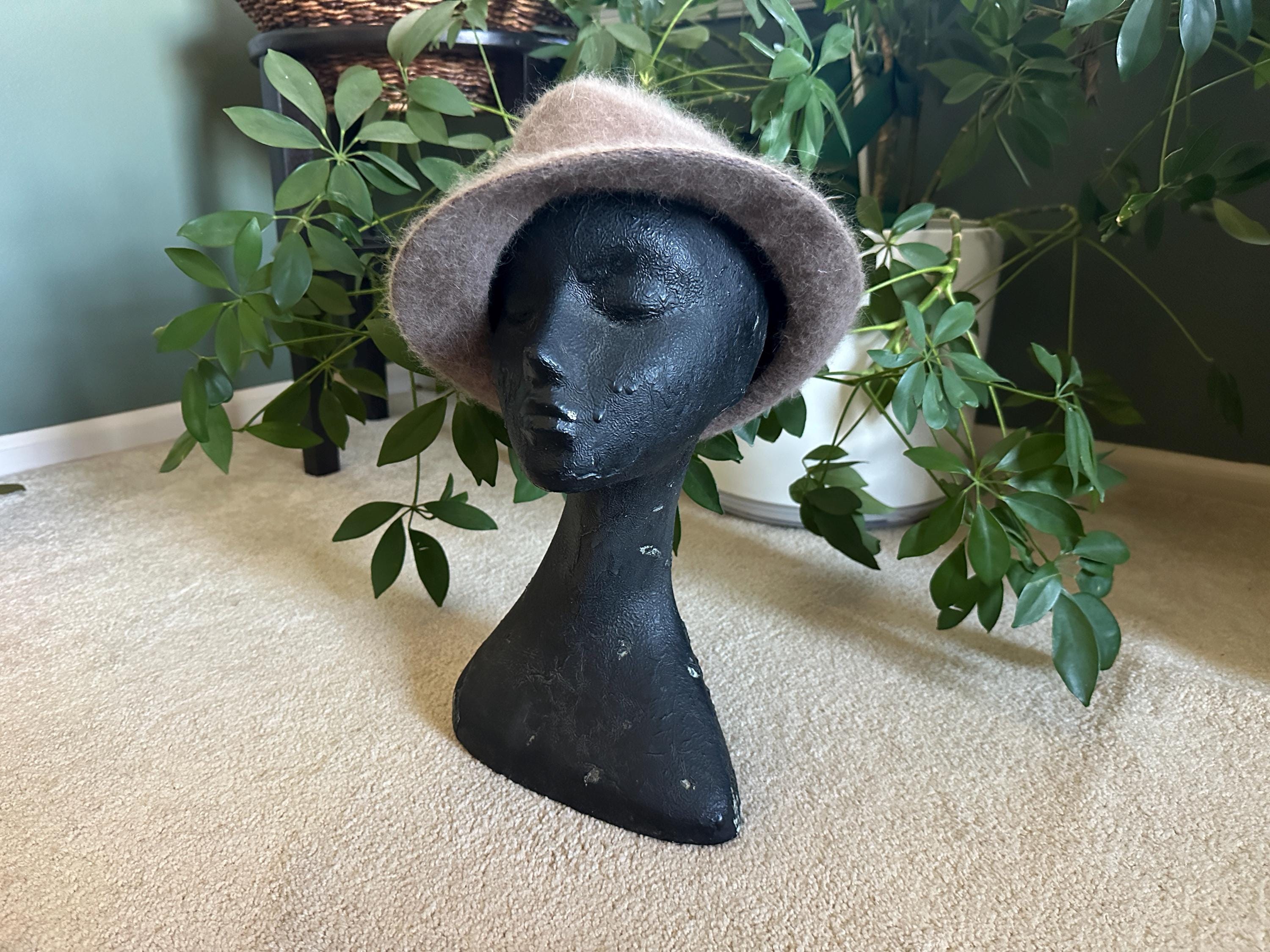 Rabbit Hair Beret - Etsy UK