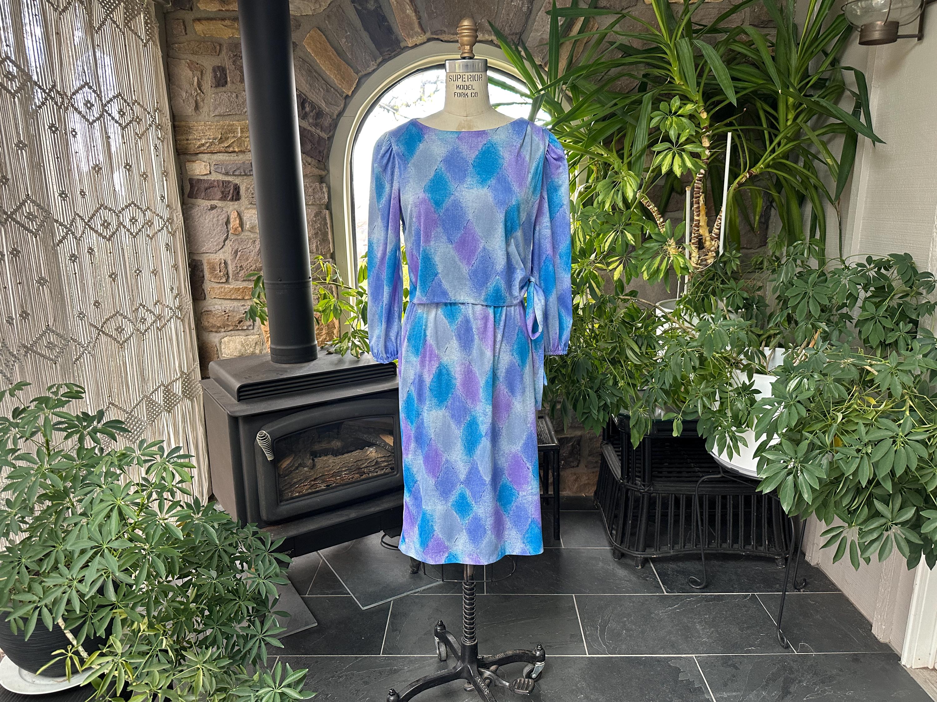 fitted lace wedding dress Vintage 70s Oversized Purple Velour Embroidered Caftan Mini Dress XXL