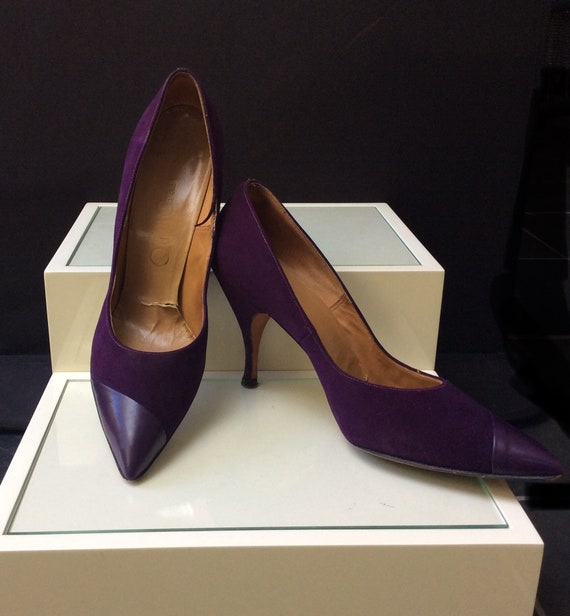 purple pumps shoes