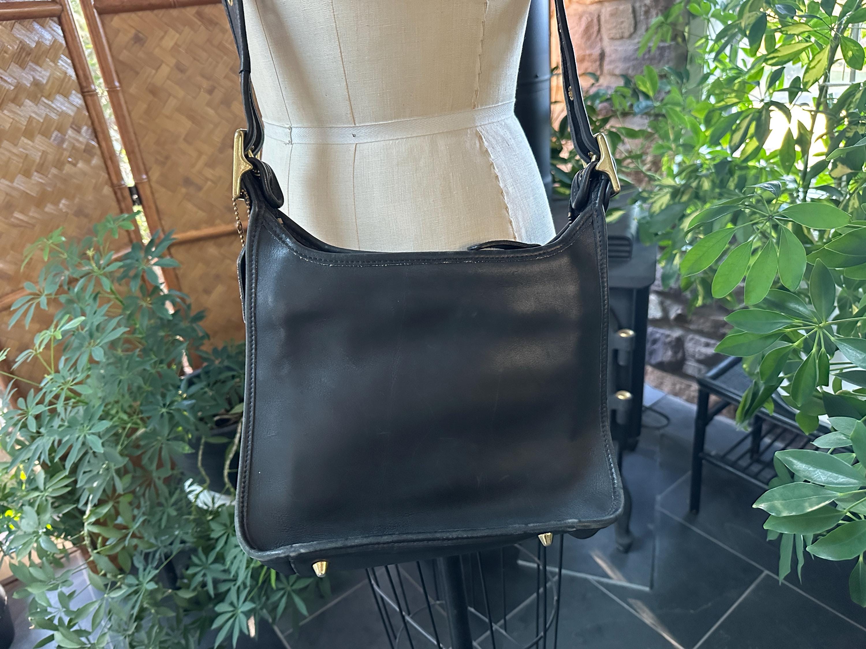 バッグ COACH Vintage Leather Black Shoulder Bag Vintage Coach Black Leather Beckett Shoulder Bag - Etsy
