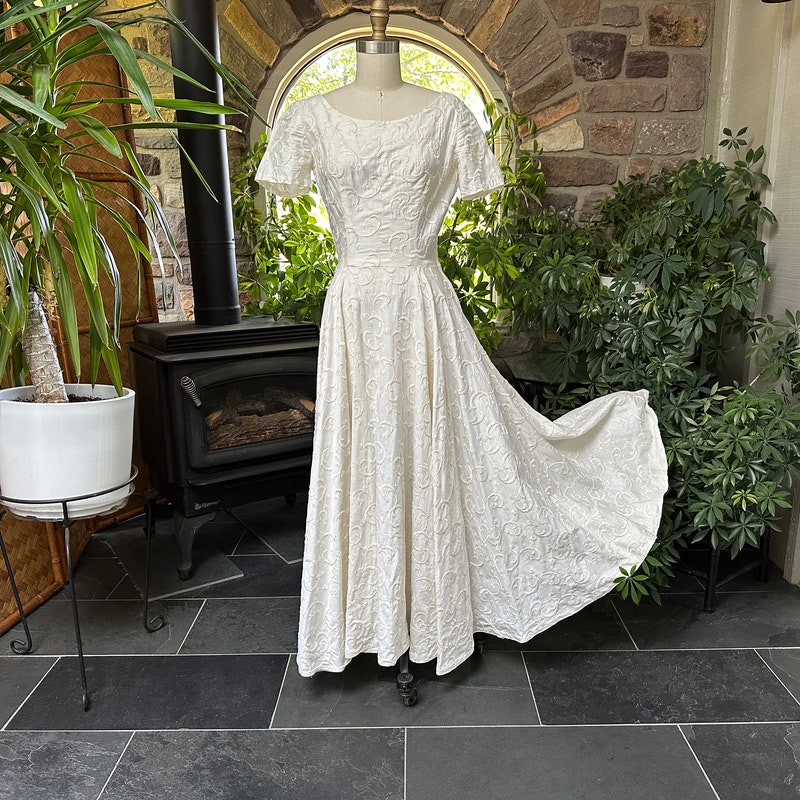 XS/S | 1950s 'Blanes' Cotton Swing Dress