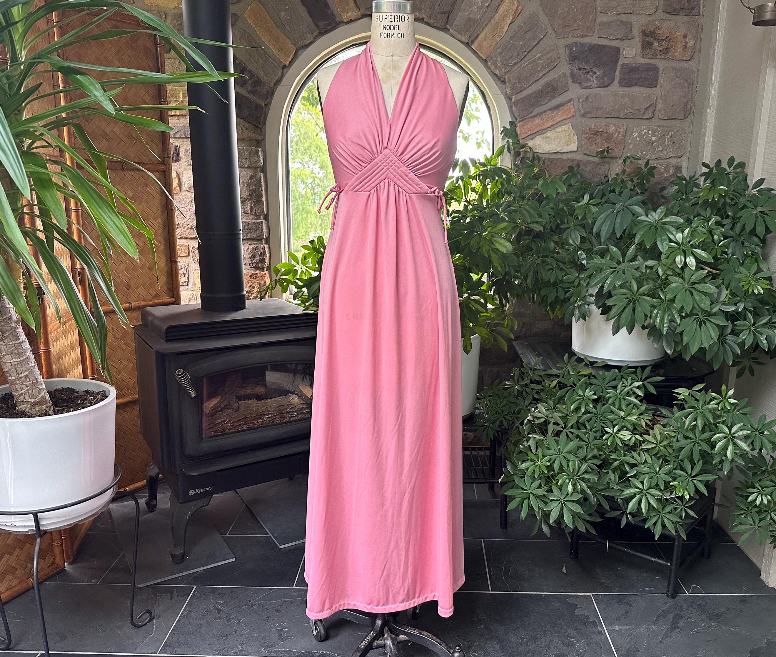 Boho Maxi Dress Dusty Rose - Etsy