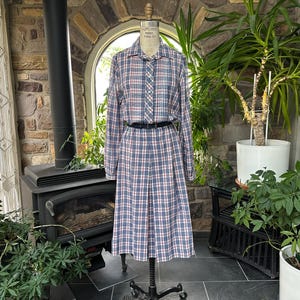 Green and White Plaid Dress - Etsy Green and White Plaid Dress - Etsy