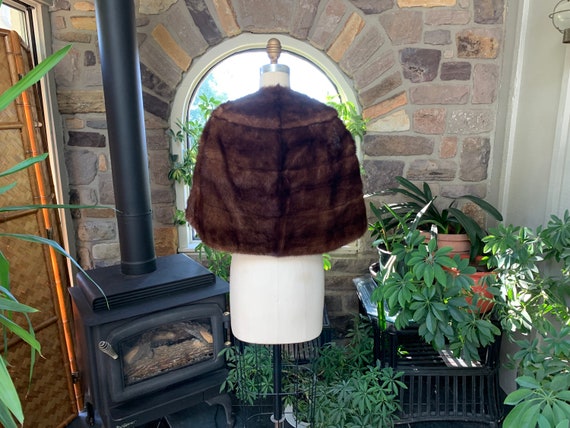 Vintage 1960s Dark Brown Mink Stole, Vintage Sixt… - image 6