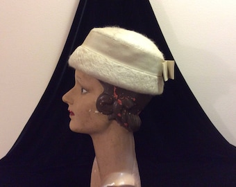 Frank Olive for Bonwit Teller esccello vintage 100% wool hat, 1960s or 1970s. Vintage Frank Olive For Bonwit Teller Black Wool Hat | eBay main image 2