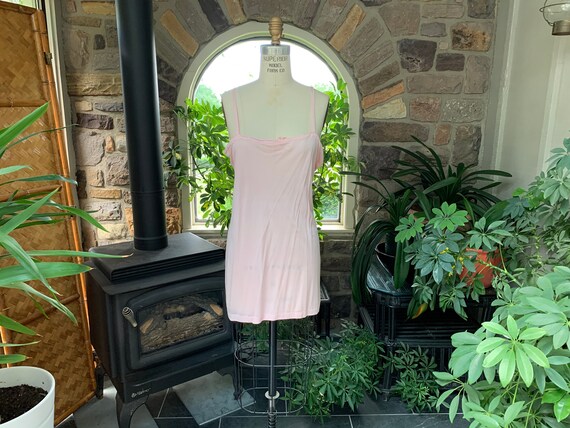 Vintage 1940s Pink Silk Undershirt Franklin Simon