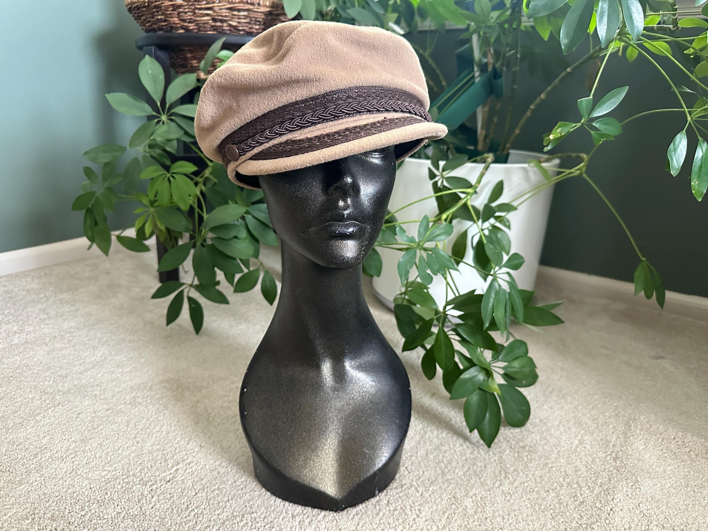 Vintage Embroidered Greek Fisherman\'s Woon Cap Greek Wool Fishermans Cap - Etsy main image 3