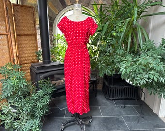 Max Mara Silk Polka Dot Dress Y2K Sleeveless Midi Ruffle V Neck Size M - Etsy Max Mara Silk Polka Dot Dress Y2K Sleeveless Midi Ruffle V Neck Size M - Etsy
