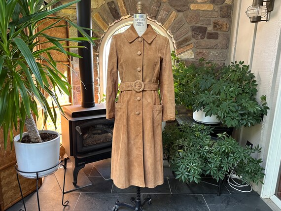 Tan midi coat best sale
