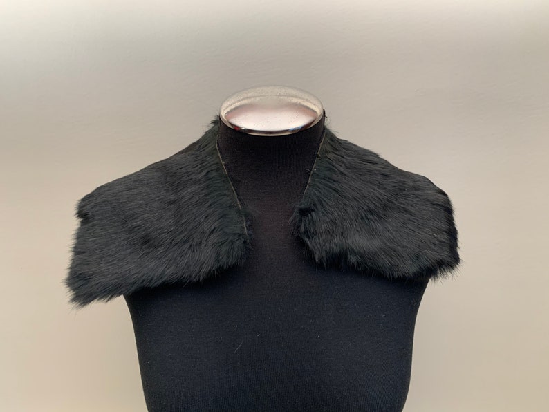 sweater with fur collar and cuffs