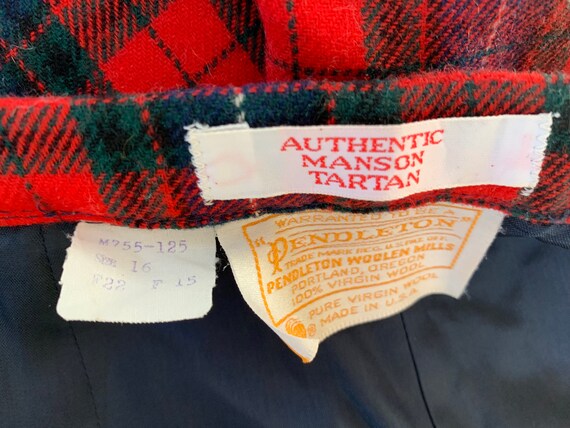 Vintage Pendleton Plaid Pants Red and 