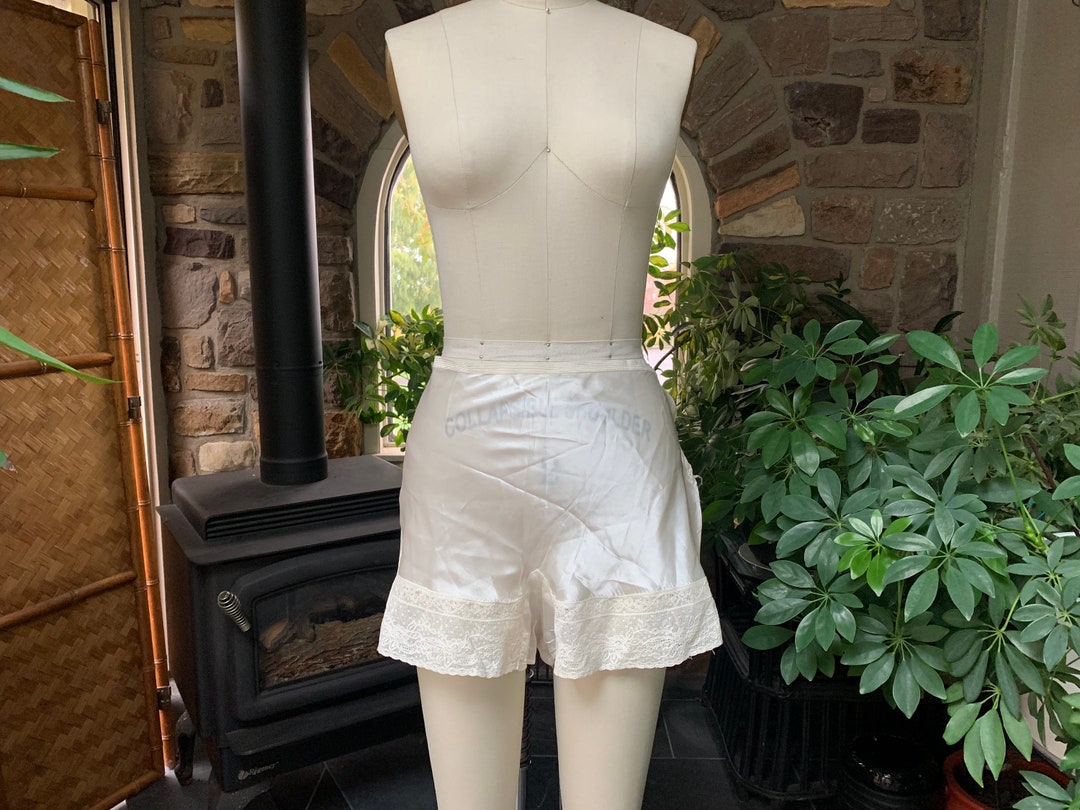 Vintage 1930s Silky Ivory Satin Rayon and Lace Step Ins, Vintage Forties Ivory Rayon Side Button Tap Pants, Vintage Satin Underwear - Etsy Vintage 1930s Silky Ivory Satin Rayon and Lace Step Ins, Vintage Forties Ivory Rayon Side Button Tap Pants, Vintage Satin Underwear - Etsy