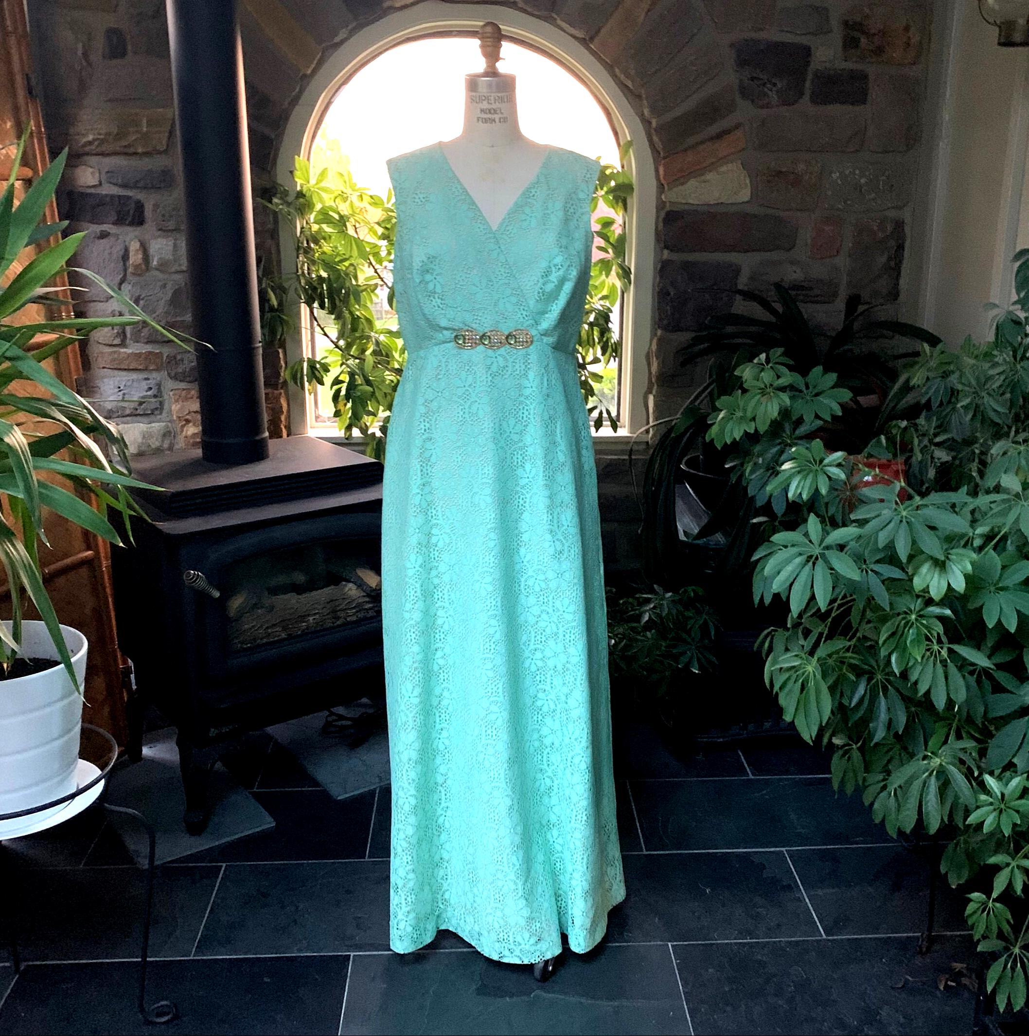 Sea Foam Maxi Dress - Etsy