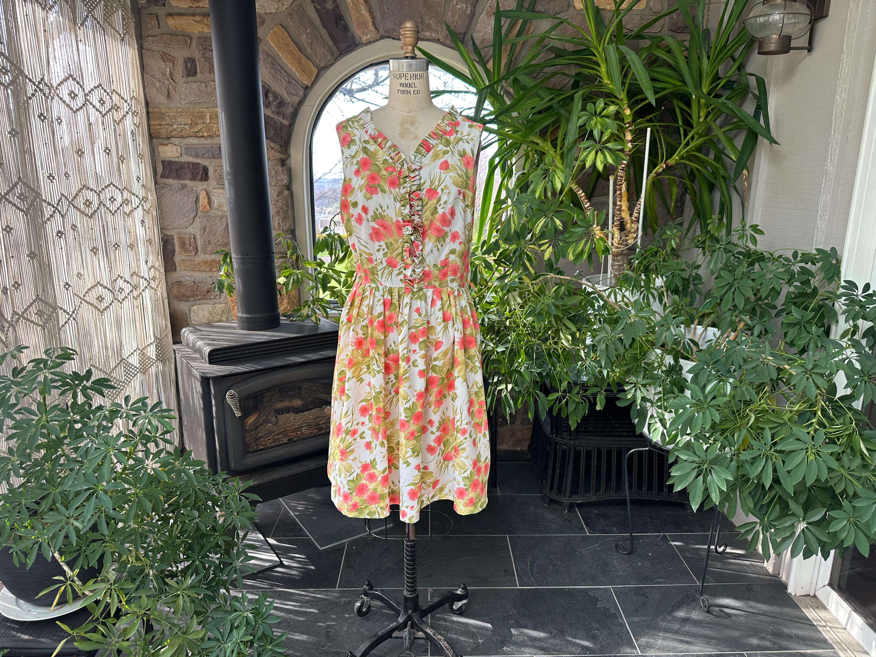 Peach Green Dress - Etsy